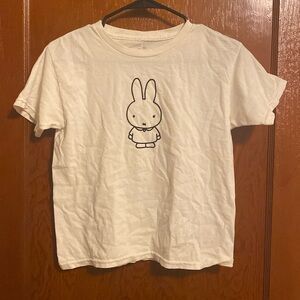 UO white Miffy baby tee
